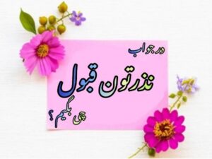 در جواب نذرتون قبول چی بگیم ؟