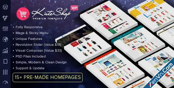 قالب وردپرس کات شاپ KuteShop