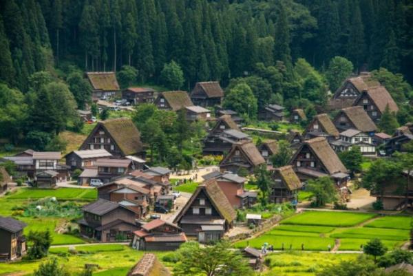 Ogimachi، Shirakawa-Go، ژاپن