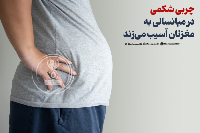 چربی شکمی در میانسالی به مغزتان آسیب می‌زند!