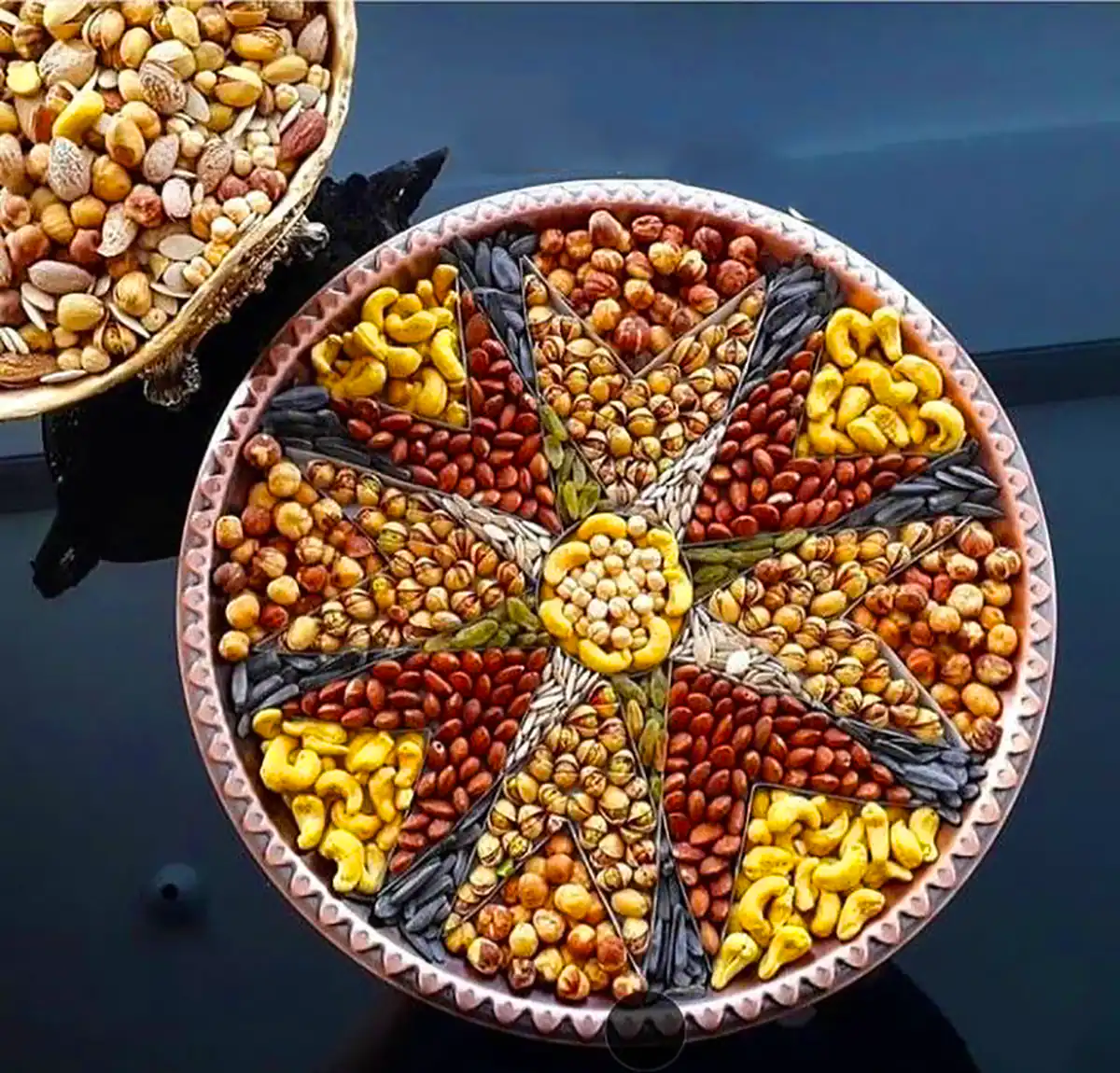 دیزاین آجیل شب یلدایی عروس