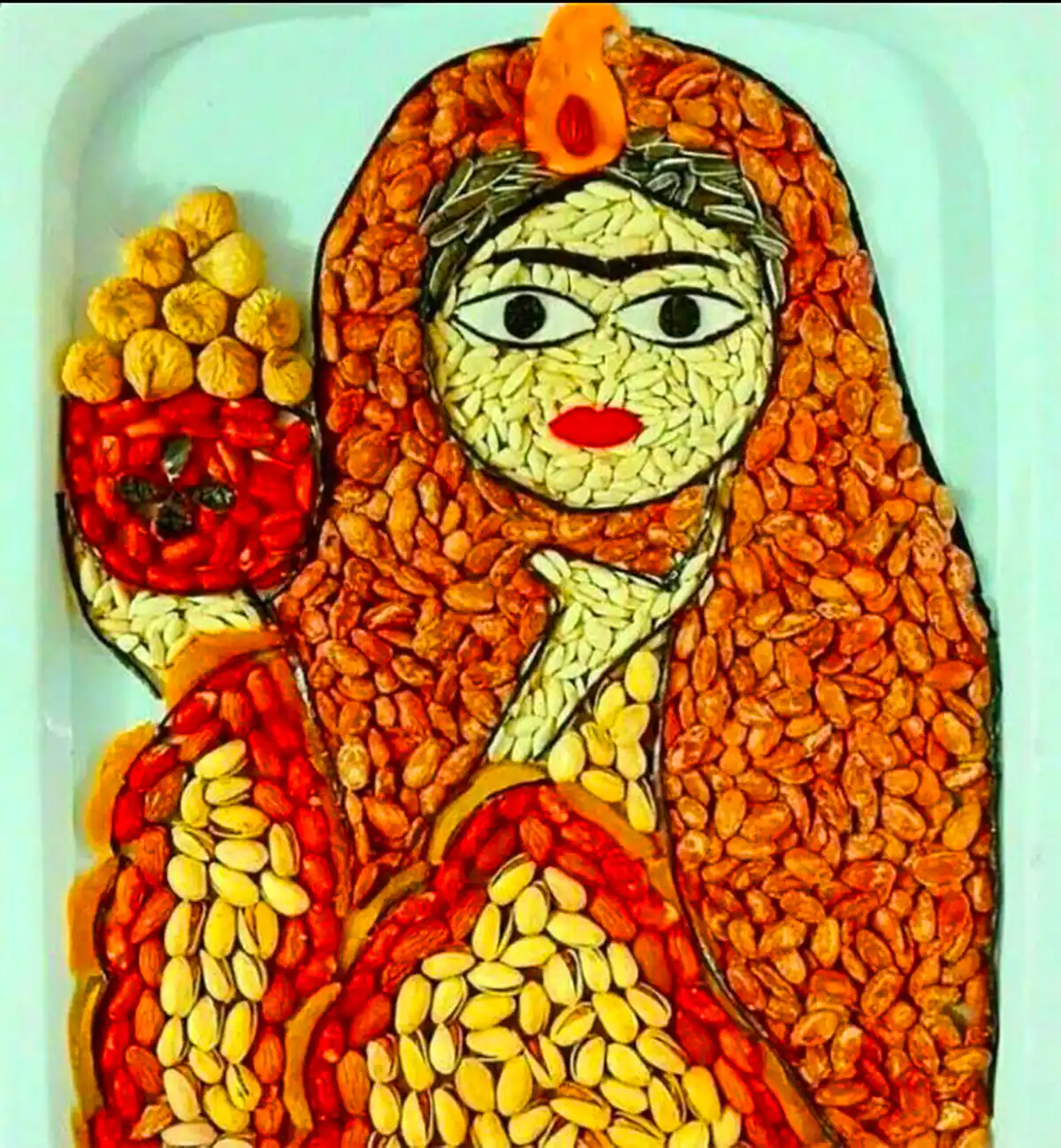 دیزاین آجیل شب یلدایی عروس