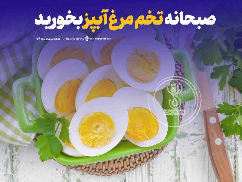 صبحانه تخم مرغ آبپز بخورید