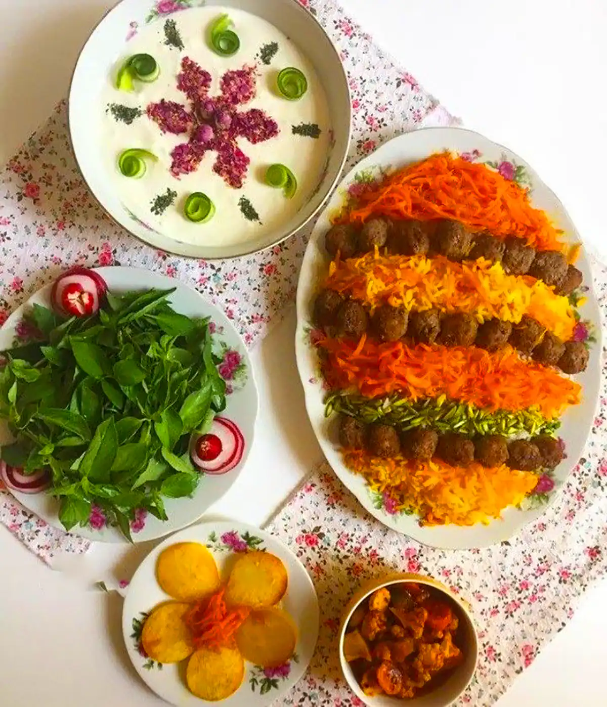 ایده سرو غذای ایرانی