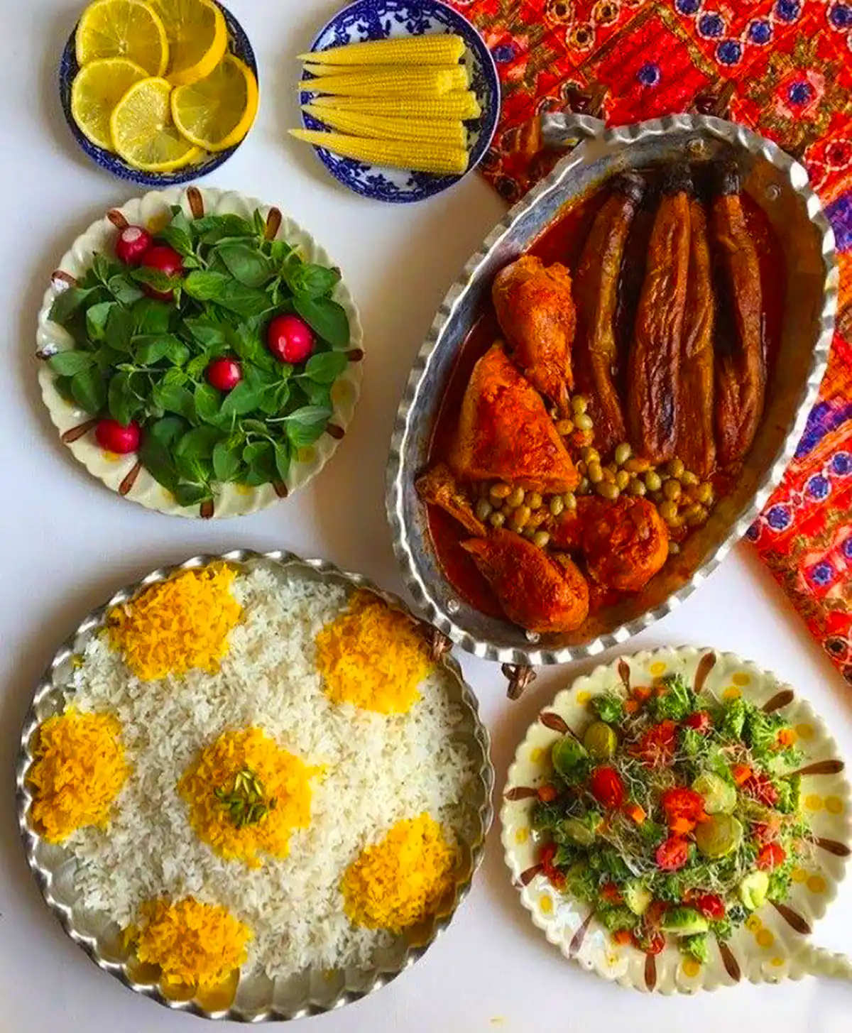 ایده سرو غذای ایرانی