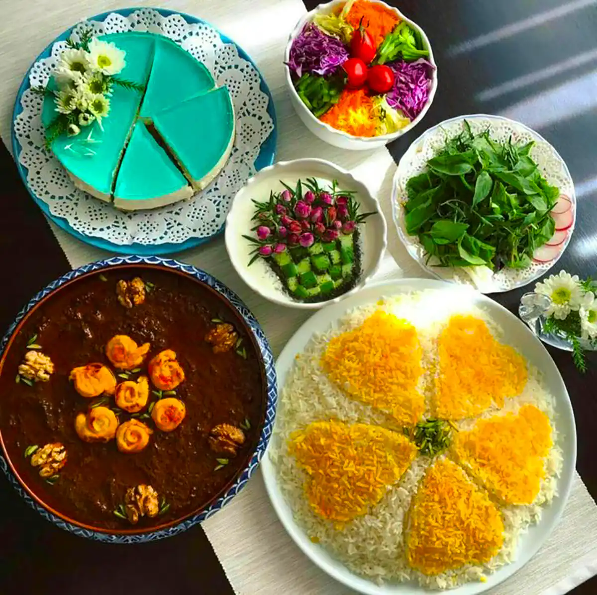 ایده سرو غذای ایرانی