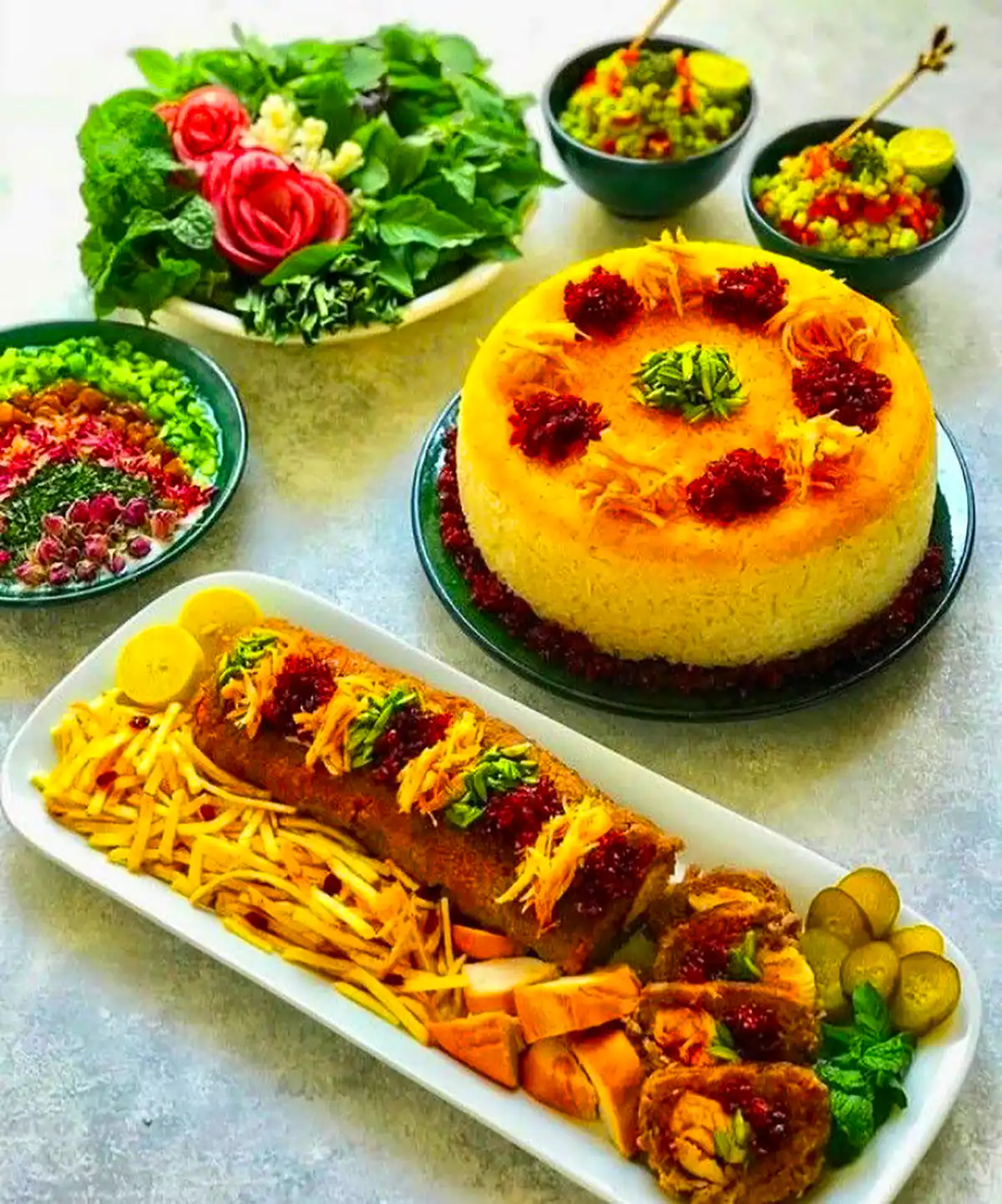 ایده سرو غذای ایرانی