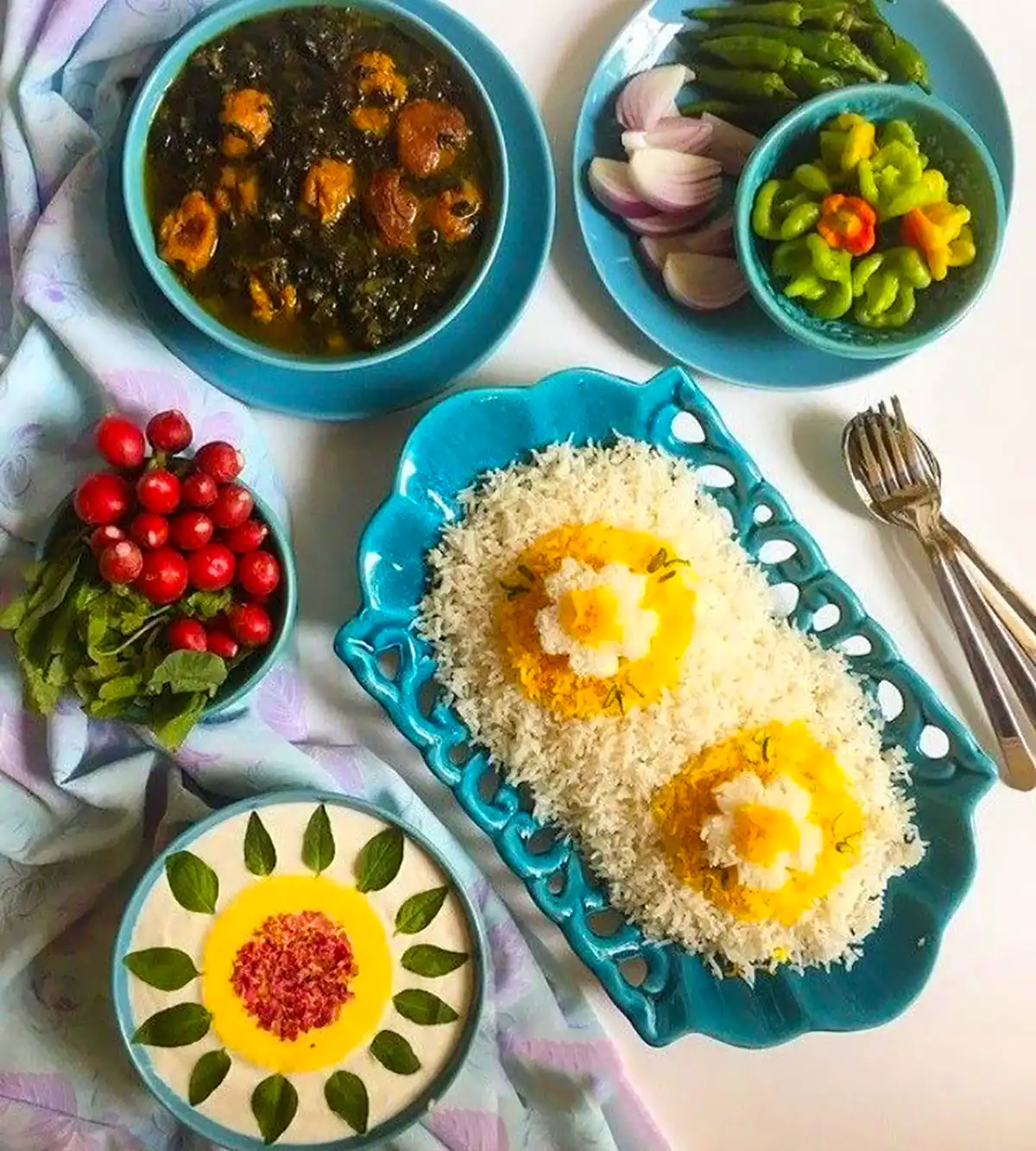 ایده سرو غذای ایرانی