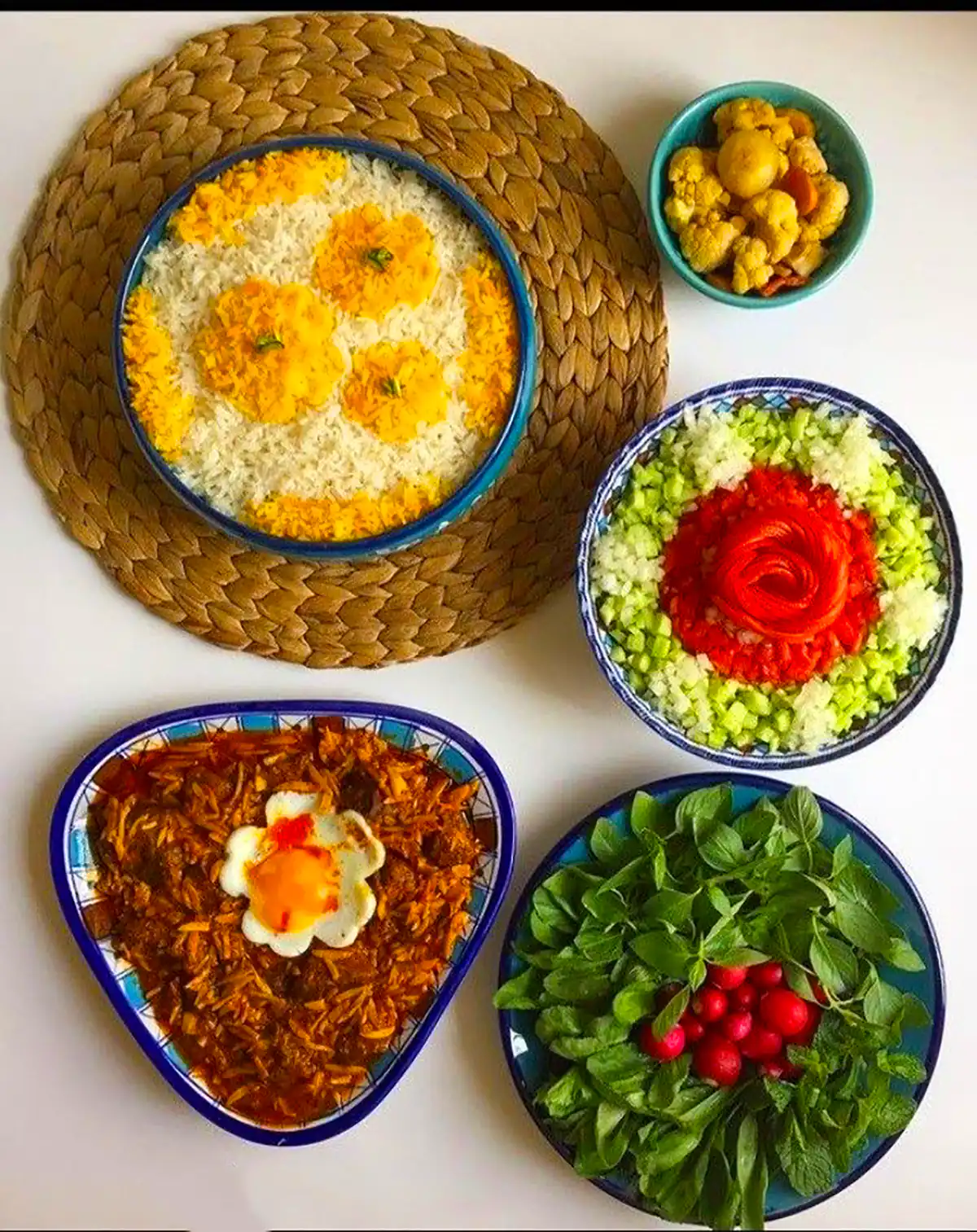 ایده سرو غذای ایرانی