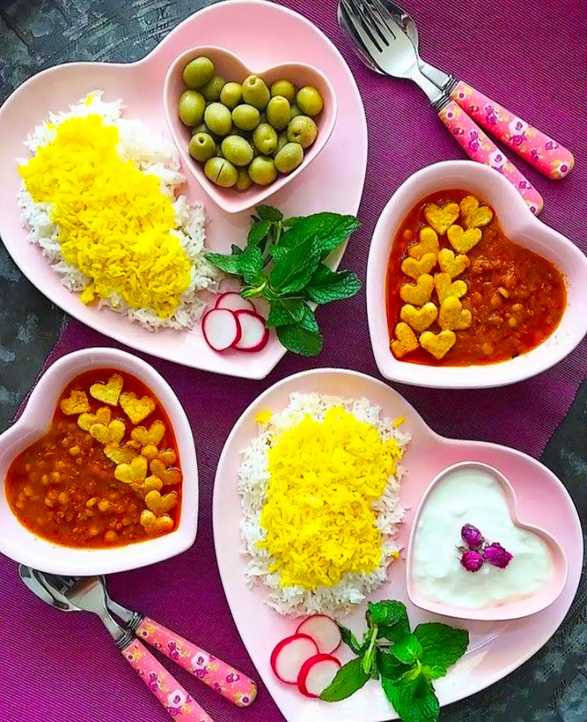 ایده سرو غذای ایرانی