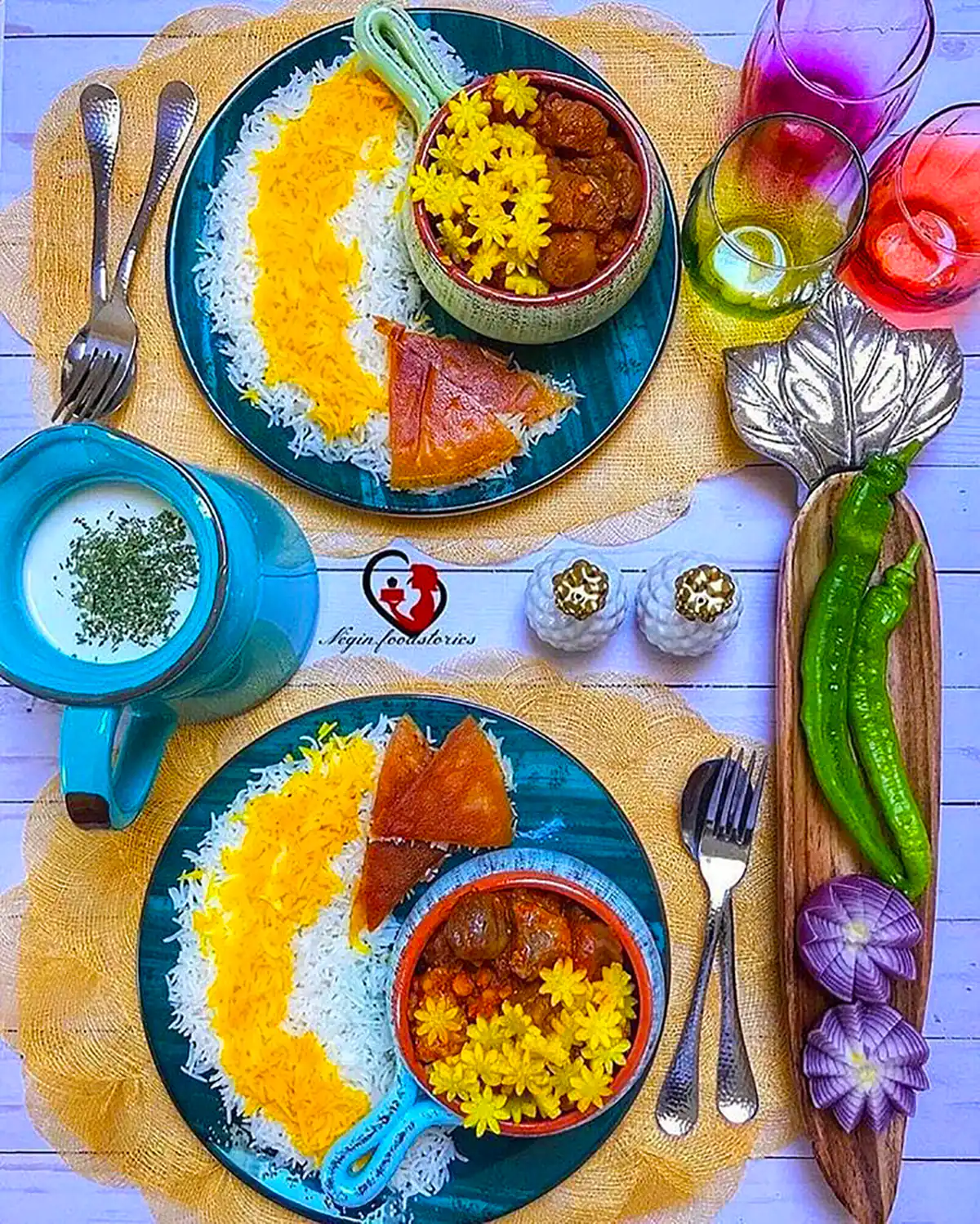 ایده سرو غذای ایرانی