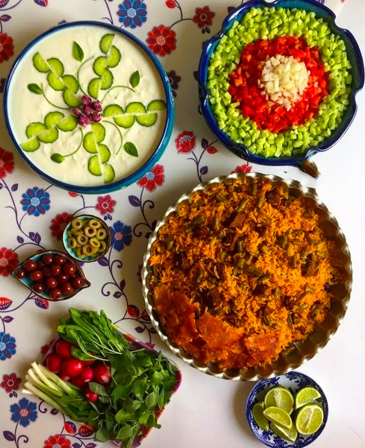 ایده سرو غذای ایرانی