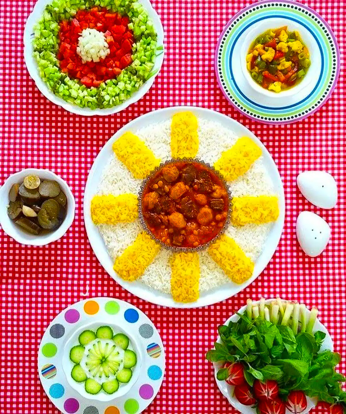 ایده سرو غذای ایرانی