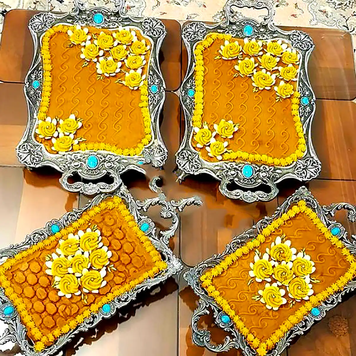 ایده تزئین حلوا مجلسی 