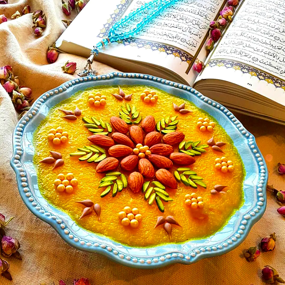 تزیین شله زرد مجلسی متفاوت