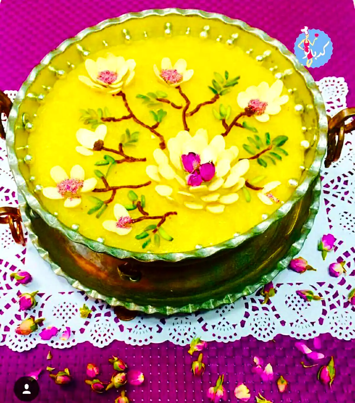تزیین شله زرد مجلسی متفاوت