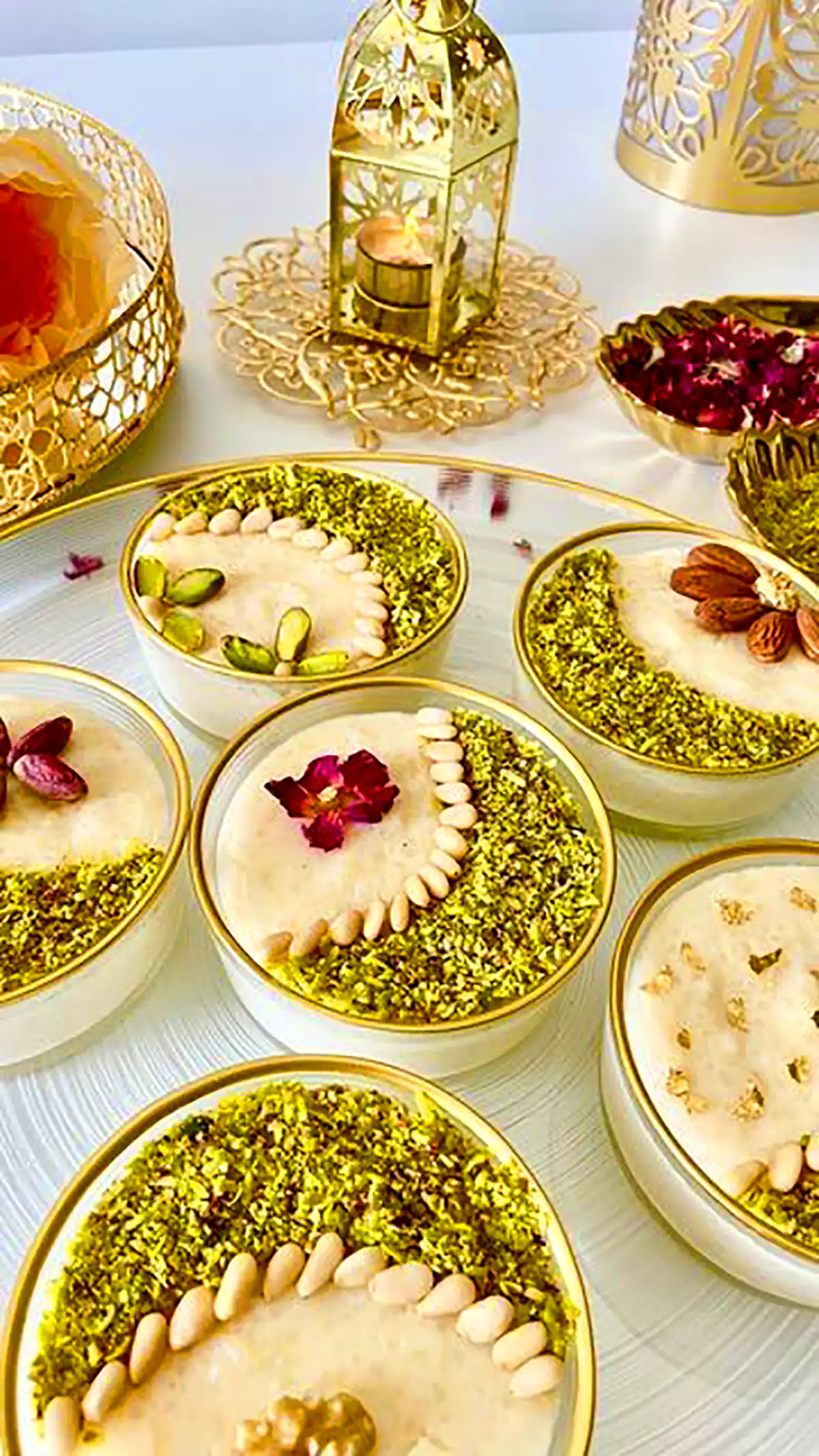 تزیین دسر با شیر مجلسی 