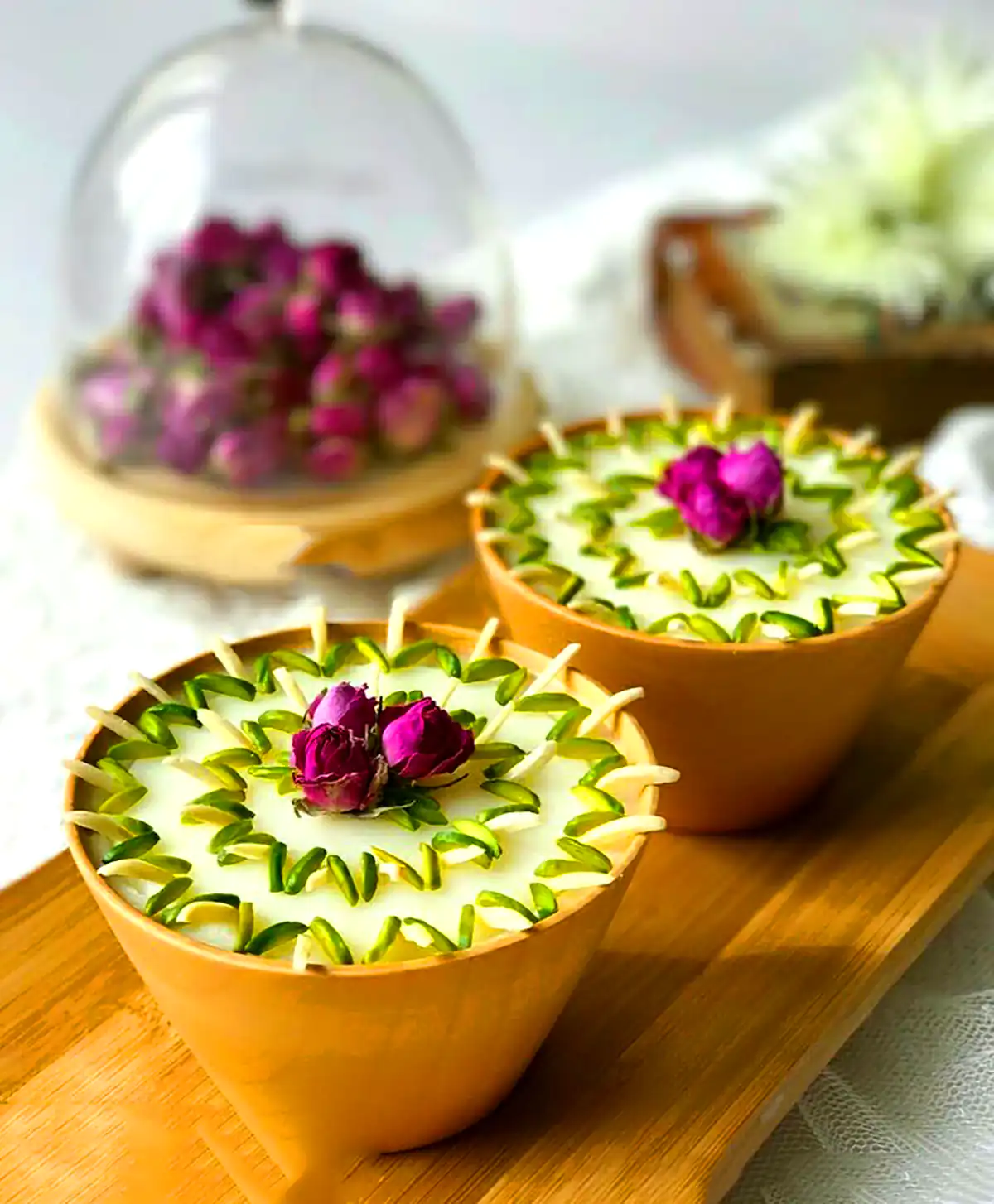 تزیین دسر با شیر مجلسی 