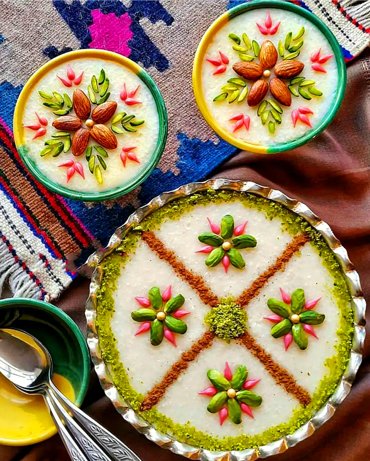 تزیین دسر با شیر مجلسی 