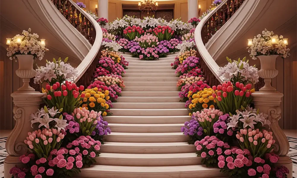 ایده های خلاقانه برای گل آرایی راه پله + 10 نکته مهم و کاربردی برای خانه داران
