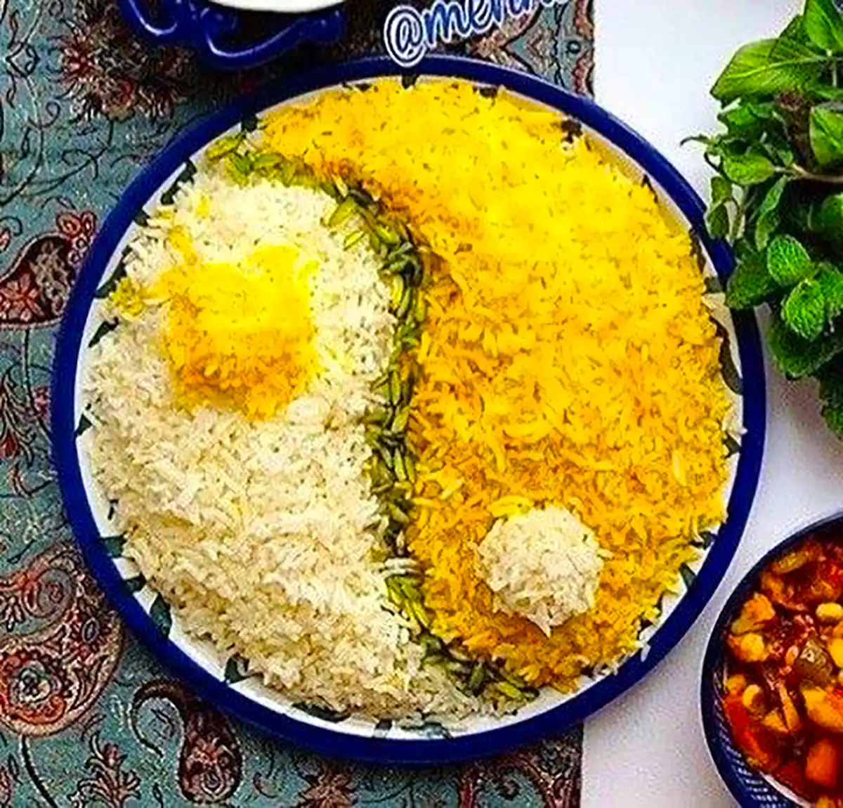 دیزاین پلو زعفرانی