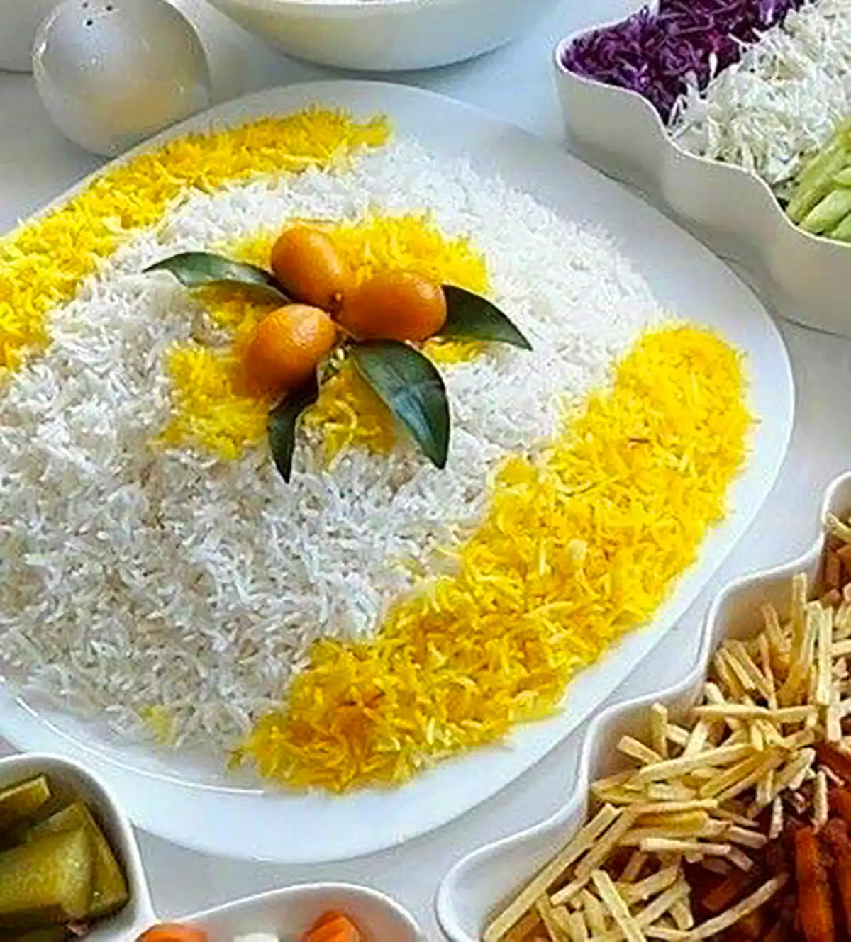 دیزاین پلو زعفرانی