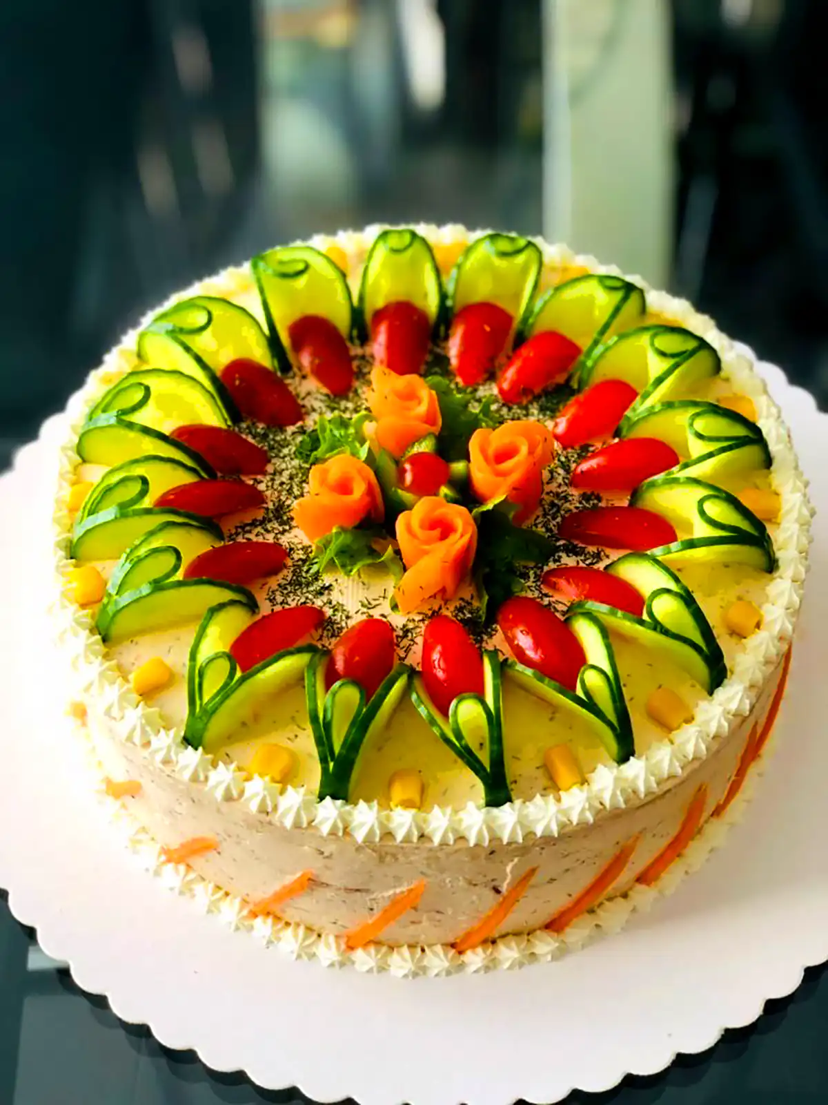 تزئین حرفه ای کیک مرغ