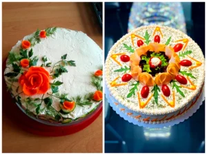 تزئین حرفه ای کیک مرغ